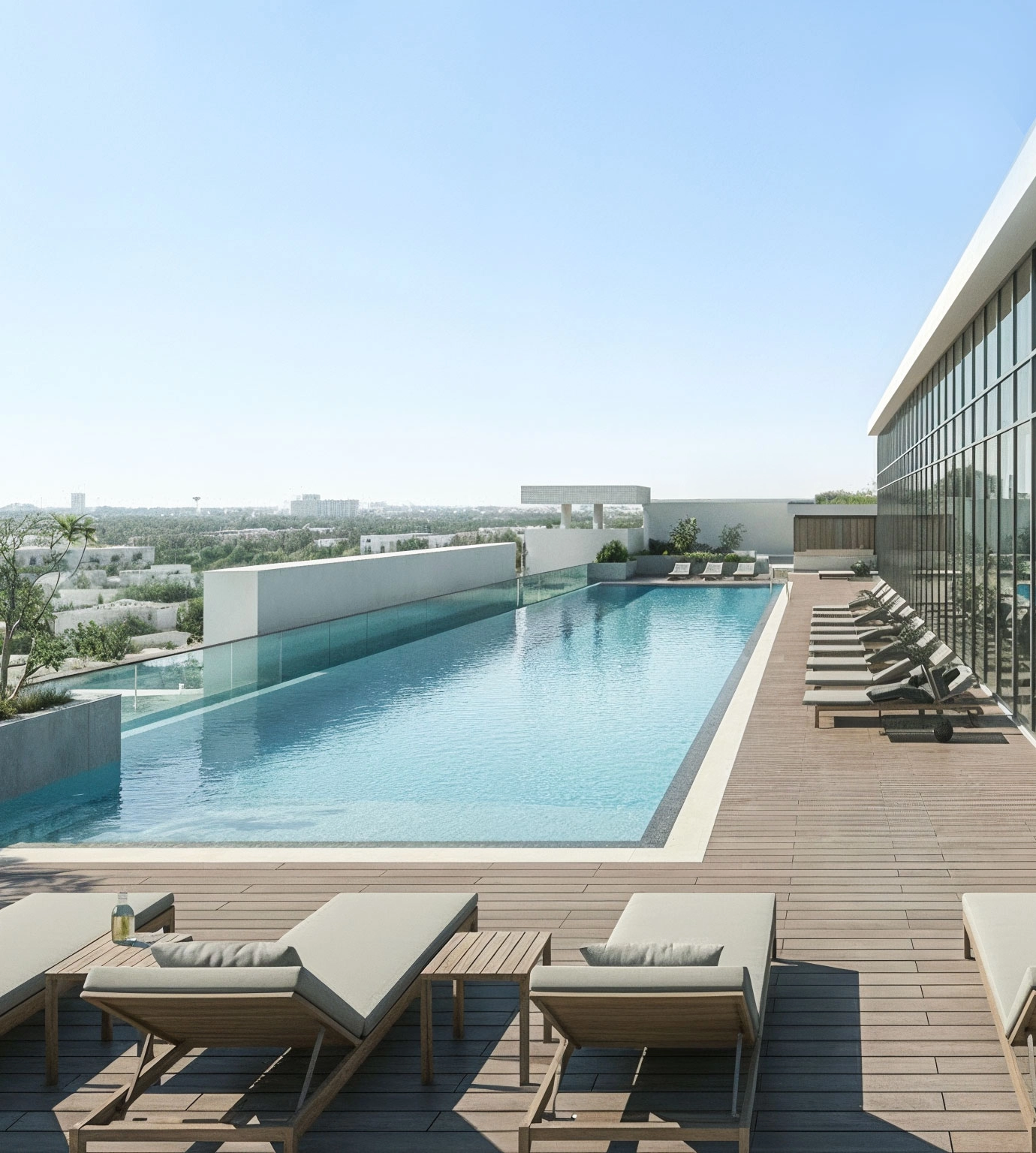 Resort-inspired pools